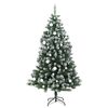 vidaXL Sapin de No&euml;l artificiel articul&eacute; 300 LED et boules 210 cm