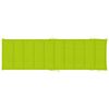 vidaXL Chaise longue de jardin avec coussin Bois d'acacia solide