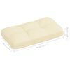 vidaXL Coussins de canap&eacute; palette lot de 7 Cr&egrave;me