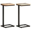 vidaXL Tables d'appoint 2 pcs 31,5x24,5x64,5 cm Bois de récupération
