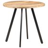 vidaXL Table de salle &agrave; manger 80 cm Bois de manguier brut