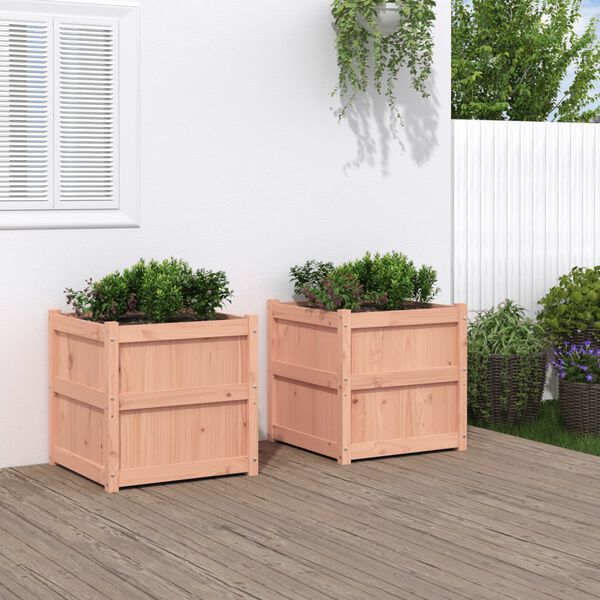 vidaXL Jardini&egrave;res 2 pcs bois massif douglas
