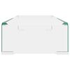 vidaXL Meuble TV/pour moniteur 60x25x11 cm verre transparent