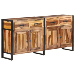 vidaXL Buffet 172x35x80 cm Bois d'acacia solide avec finition miel