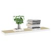 vidaXL &Eacute;tag&egrave;re flottante murale ch&ecirc;ne et blanc 120x23,5x3,8 cm MDF