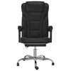 vidaXL Fauteuil inclinable de bureau noir similicuir