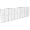 vidaXL Mur à gabion avec couvercles Acier galvanisé 600x30x200 cm