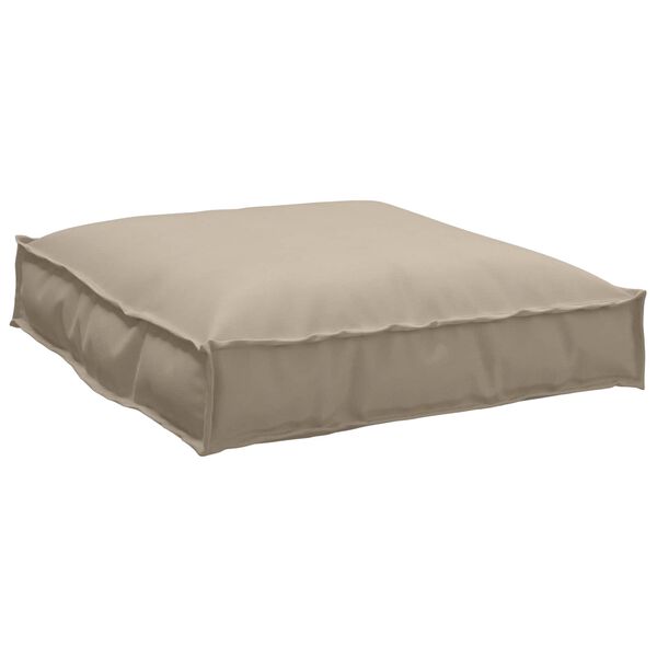 vidaXL Set de coussins de palette 2 pcs Taupe Tissu Oxford