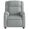 vidaXL Fauteuil inclinable de massage &eacute;lectrique gris clair tissu