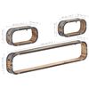 vidaXL Ensemble d'étagères murales 3 pcs Bois solide de manguier