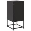 vidaXL Table de chevet noir 36x39x78 cm acier