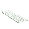 vidaXL Coussin de chaise longue motif de feuilles tissu oxford