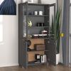 vidaXL Buffet HAMAR Bois massif de pin Gris foncé
