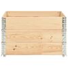 vidaXL Colliers de palette 3 pcs 100x100 cm Bois de pin solide