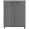 vidaXL Armoire à chaussures HAMAR Gris foncé 85x40x108 cm Pin massif