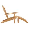 vidaXL Chaise Adirondack avec repose-pied bois de teck solide