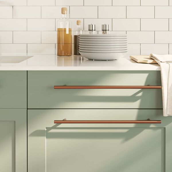 vidaXL Poign&eacute;es d'armoire 5 pcs bronze 320 mm acier inoxydable