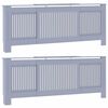 vidaXL Cache-Radiateur 2 pcs Gris 205 x 20,5 x 81,5 cm