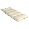 vidaXL Coussins de chaise &agrave; dossier haut lot de 4 cr&egrave;me tissu oxford