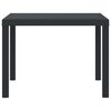 vidaXL Table de jardin pour repas Anthracite 100 x 100 x 73 cm