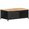 vidaXL Table basse 90x50x37 cm Bois massif de manguier brut