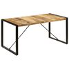 vidaXL Table &agrave; manger 160x80x75 cm bois de manguier massif
