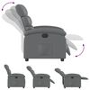 vidaXL Fauteuil inclinable &eacute;lectrique gris similicuir