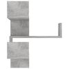 vidaXL &Eacute;tag&egrave;res murales d'angle 2 pcs Gris b&eacute;ton Bois d&rsquo;ing&eacute;nierie