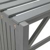 vidaXL Banc d'angle de jardin et jardinière 117 cm bois d'acacia gris