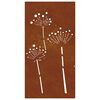 vidaXL D&eacute;coration murale jardin 105x55 cm acier corten design de fleur