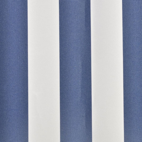 vidaXL Toit d'auvent Toile Bleu et blanc 4x3 m (Cadre non inclus)