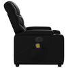 vidaXL Fauteuil inclinable de massage &eacute;lectrique noir similicuir
