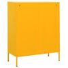 vidaXL Armoire de rangement Jaune moutarde 80x35x101,5 cm Acier