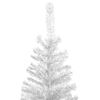 vidaXL Arbre de Noël artificiel pré-éclairé L 240 cm blanc
