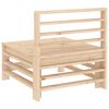 vidaXL Canapés centraux de jardin 2 pcs bois de pin massif