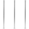 vidaXL Poteaux de clôture 3 pcs Aluminium 185 cm
