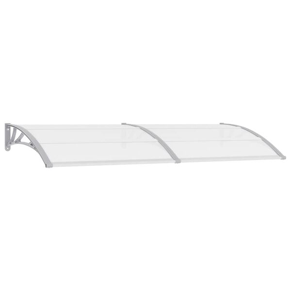 vidaXL Auvent de porte Gris 240x100 cm Polycarbonate