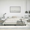 vidaXL Cadre de lit sans matelas gris clair California velours