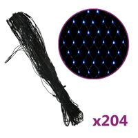 vidaXL Guirlandes lumineuses LED filet Noël 3x2 m 204 LED bleu
