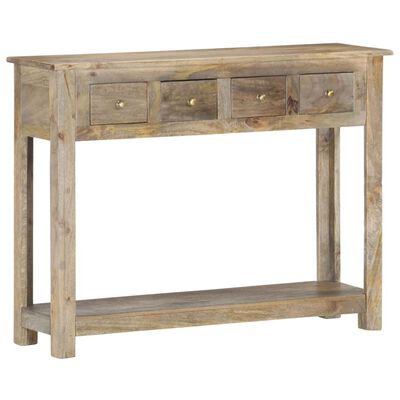 vidaXL Table console 100x30x76 cm Bois de manguier massif