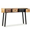 vidaXL Table console Teck massif de r&eacute;cup&eacute;ration 120 x 30 x 76 cm