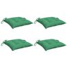 vidaXL Coussins de chaise lot de 4 vert 50x50x7 cm tissu oxford
