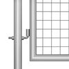 vidaXL Portail de jardin en acier galvanis&eacute; 100 x 75 cm argent
