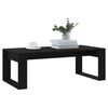 vidaXL Table basse noir 102x50x35 cm bois d'ing&eacute;nierie