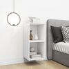 vidaXL Armoires murales 2 pcs Blanc 37x37x37 cm Bois d&rsquo;ing&eacute;nierie
