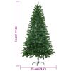 vidaXL Arbre de No&euml;l artificiel aiguilles r&eacute;alistes 150 cm vert