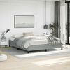 vidaXL Cadre de lit sans matelas gris clair tissu