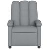 vidaXL Fauteuil inclinable de massage gris clair tissu