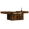 vidaXL Table basse ch&ecirc;ne fum&eacute; 80x55x40 cm bois d'ing&eacute;nierie