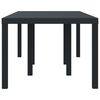 vidaXL Table de Jardin Anthracite 200 x 100 x 73 cm polyrotin